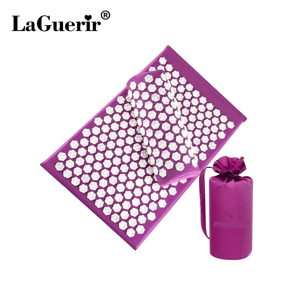 Акупрессурный коврик Массажная подушка для головы шеи спины ног с подушкой