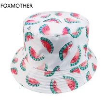 FOXMOTHER Casquette Лето Белый пляж арбуз женская панама корейская мода фруктовые Солнцезащитные очки женские Gorras