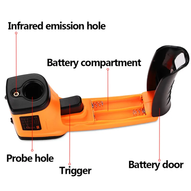 Laser Infrared Thermometer GM320 Handheld -50 to 380 Degree LCD Digital Non-Contact IR Infrared Thermometer  AAA Battery (15)