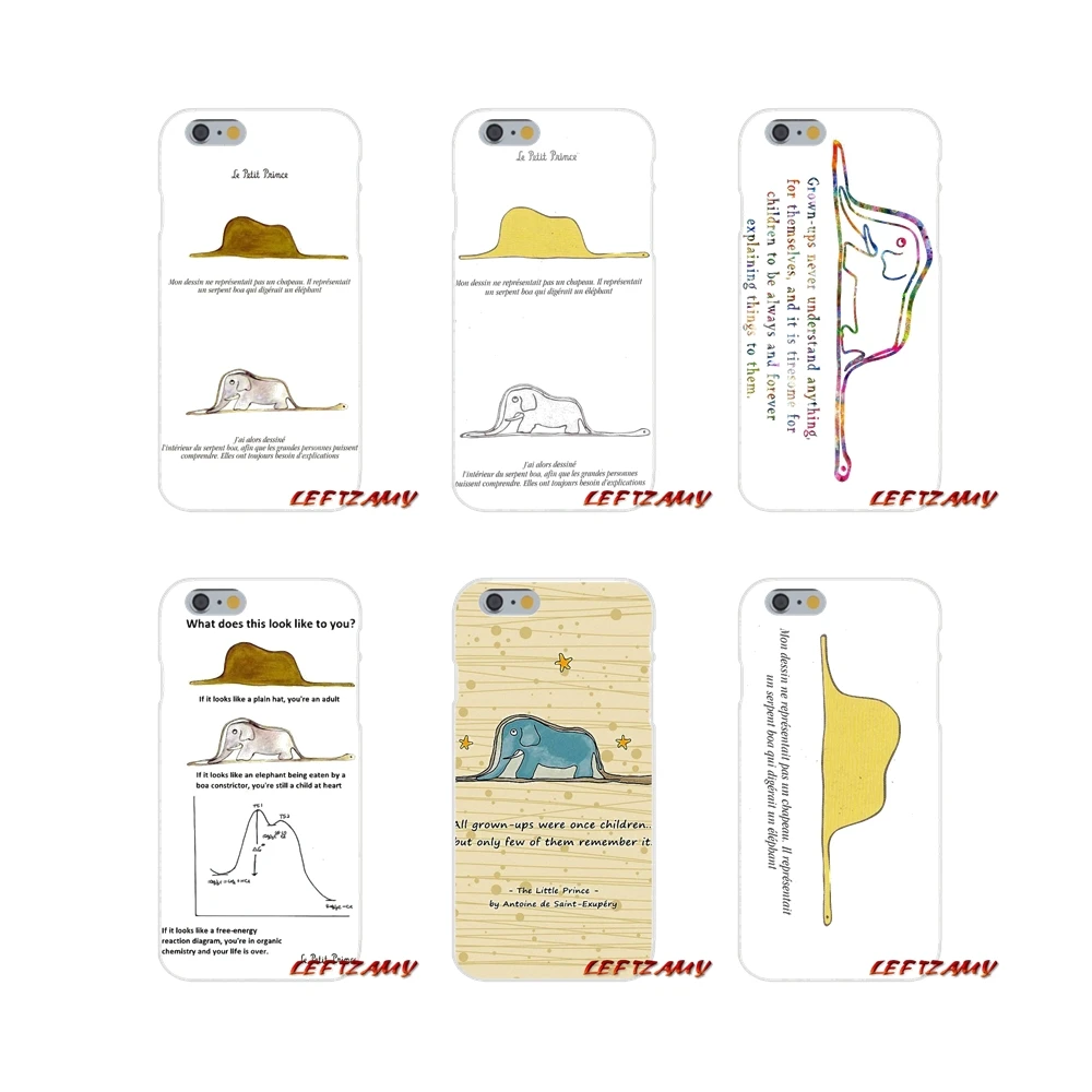 

Little Prince Elephant Slim Silicone phone Case For iPhone X 4 4S 5 5S 5C SE 6 6S 7 8 Plus