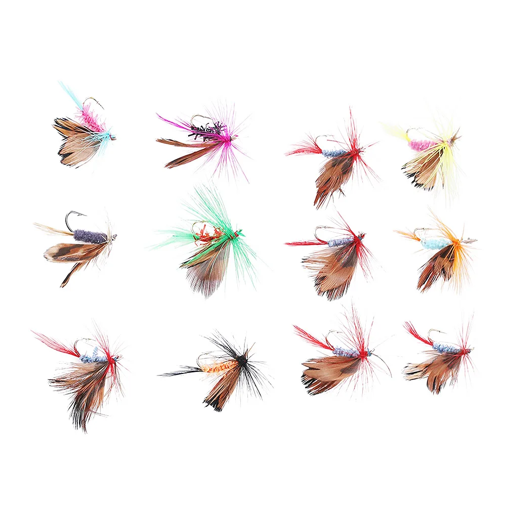 12Pcs Tail Silver Streamer Minnow Fishing Flies Fly Fishing Lures Bass Sinking Crank baits Anti