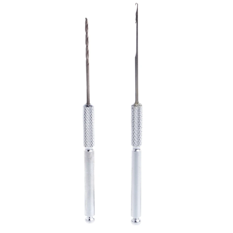 

2Pc Carp Fishing Fish Bait Tool Set Making Rigs Drill Hook Crochet Needle Tackle