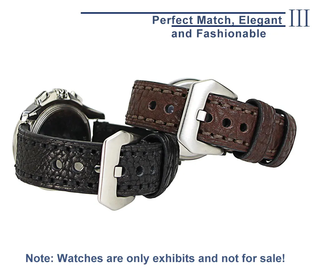 ZLIMSN новые винтажные часы из натуральной кожи ремешок для Panerai 20 мм 22 мм 24 мм 26 мм Мужские часы аксессуары ремешок для часов