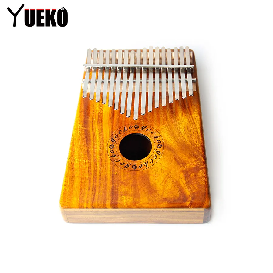 

YUEKO K17K 17 Keys Kalimba Solid KOA African Thumb Piano Finger Percussion Keyboard Kids Music Instruments