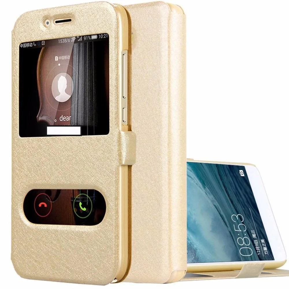 

Decent Flip Case for Huawei Honor 5C Case on Honor 5C 5 C Window Quick View Wallet Leather Cover Bag