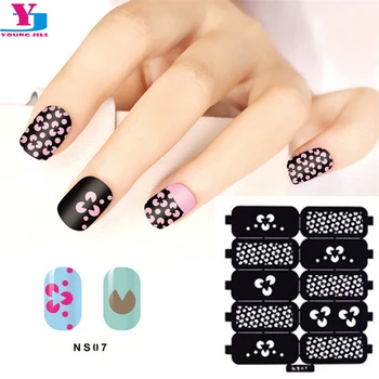 

10 pcs / Lot Hollow Nail Art Sticker Stencil Multiple-Use Stamping Tools Guide Polish Manicure Sets DIY Nail Art Decorations