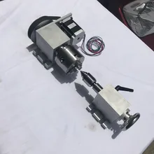 Гравировальный станок с ЧПУ оси 50 Зажимной патрон+ Nema17 шаговый двигатель+ толкательный станок с ЧПУ гравировальный станок Четвертая ось вращения оси индексирования