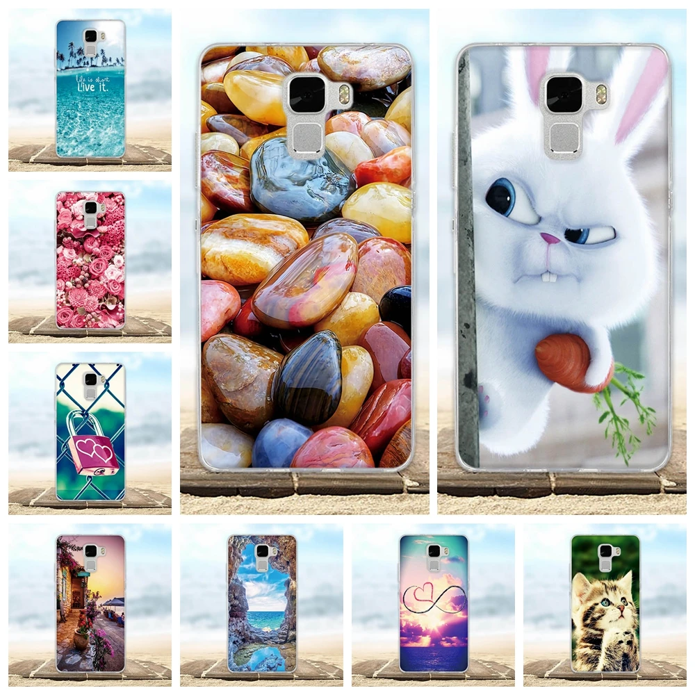 

For Huawei Honor 7 Case Silicon Ultra Thin Soft Cover For Huawei Honor 7 Dual SIM Case 3D Pattern Covers For Honor7 Phone Cases