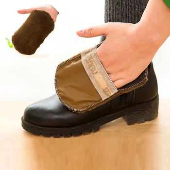 

1 Pcs Fashion Soft Wool Plush Suede Shoes Cleaner Polishing Shoe Care Brush Shoe Gloves Wipe Shoes Mitt