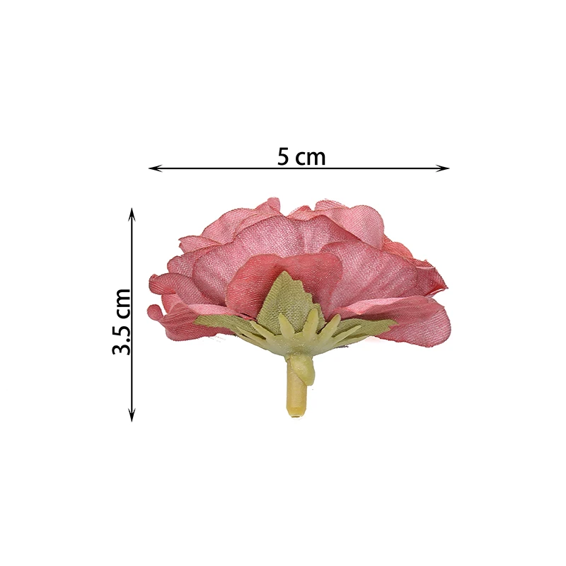 20 штук, 5 см, искусственный цветок, Шелковый цветок розы, голова, свадебное украшение, украшение для дома, сделай сам, скрапбукинг, венок, искусственные цветы