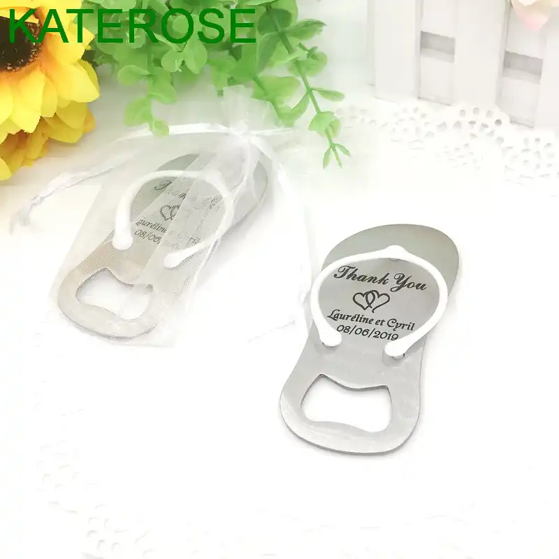 flip flop bottle opener personalized