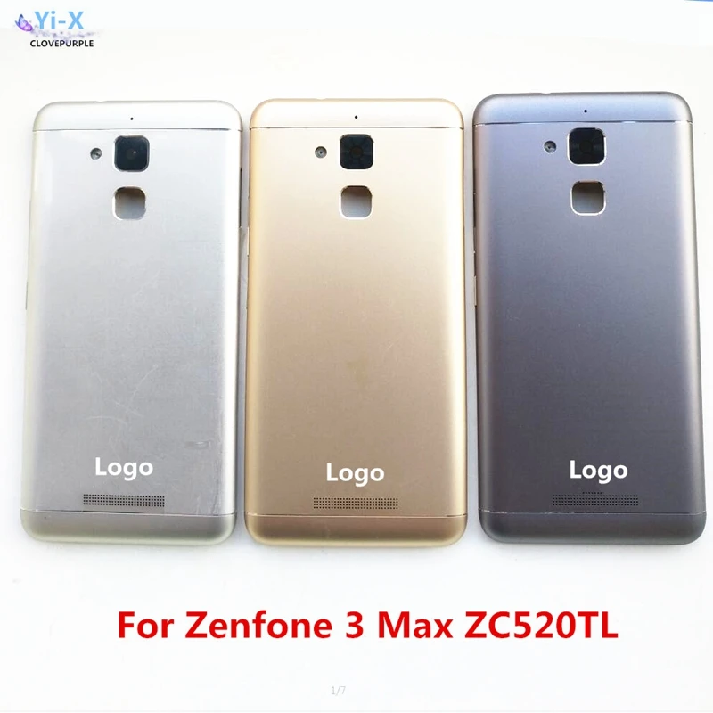 Задняя крышка для Asus Zenfone 3 Max ZC520TL Крышка батарейного отсека задняя корпус с