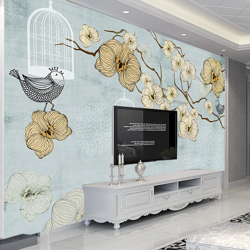

Custom Wall Murals European Style Abstract Art Oil Painting Fresco Leisure Home Living Room Bedroom Decoration Mural wallpapers