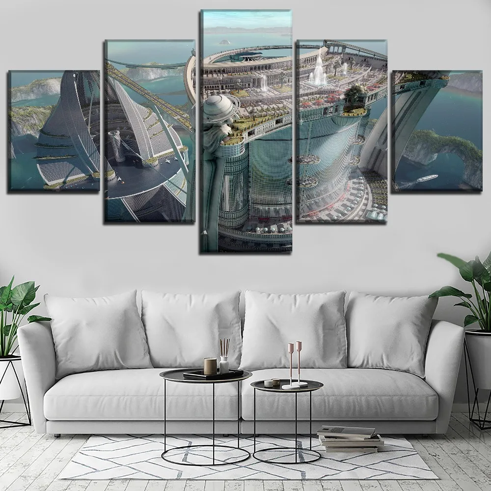 

Architecture HD Print Wall Art Canvas Painting Modern Home Canvas Wall Art For Living Room Painting Modern Decor Home Picture