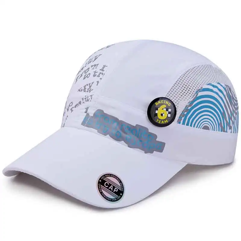 

NZ908 Plain Printing Letters Children Fast Dry Baseball Caps Summer Boys Girls Students Cap Outdoor Sport Hat Breathable Running
