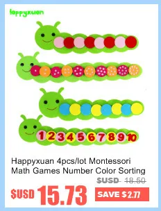 Happyxuan Fine Motor Skills Toys дошкольного войлока количество совпадающая игра Математика Монтессори обучение в детском саду материал со спицами 3 года