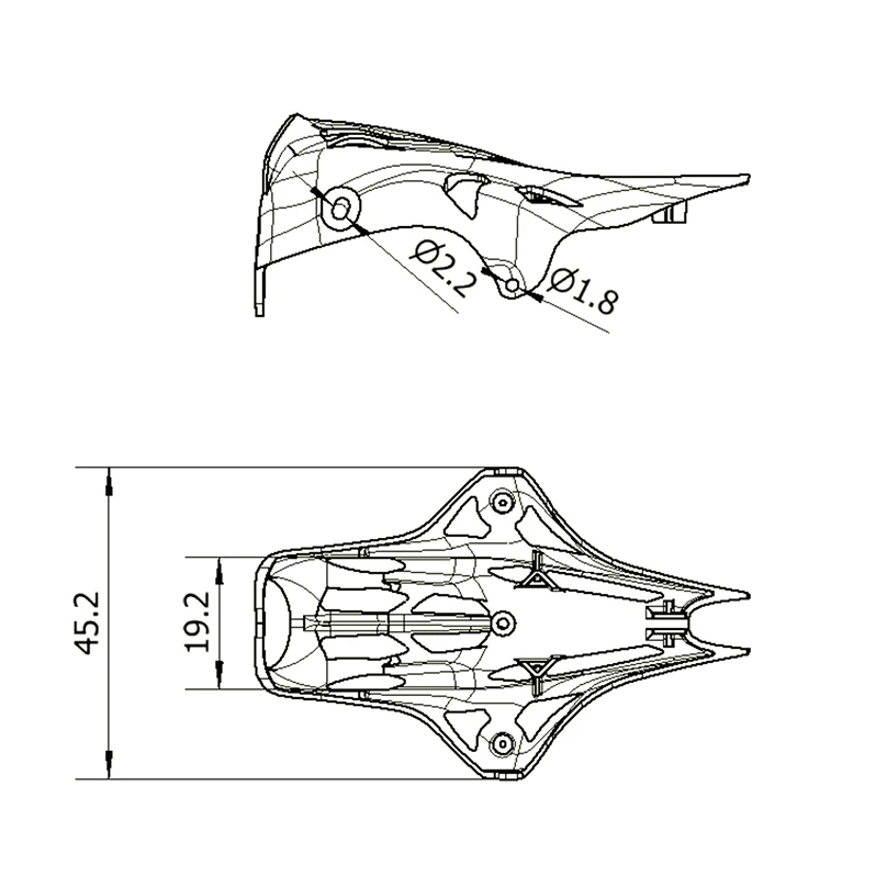 Happymodel Canopy для Turtle2 Mobula7 HD оригинальный навес Mobula 7 FPV гоночного дрона квадрокоптера