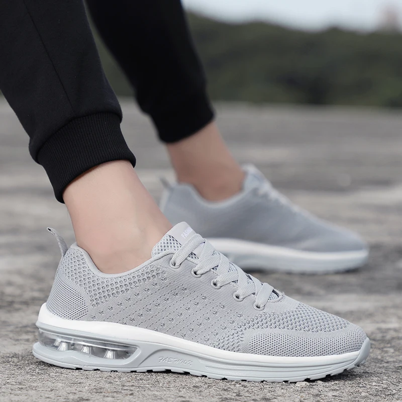 Onke Air Cushion спортивная обувь для мужчин дышащие сетчатые женские кроссовки черные