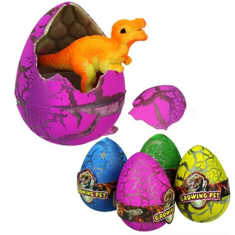 

10Pcs/Lot Funny Magic Hatching Growing Colorful Dinosaur Eggs Add Water Growing Dinosaur Toys For Kids Education Toys Gift