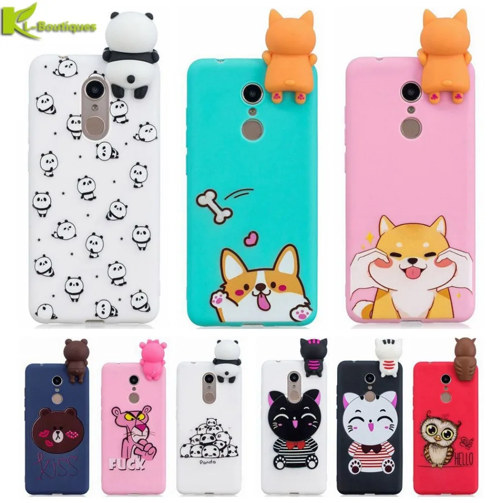 Fundas para Xiaomi Redmi 5 Plus funda para Xiaomi Redmi 5 funda Redmi 5 funda Redmi 5 Plus funda 3D dibujo animado juguete Cute Soft Silicone Phone Fundas