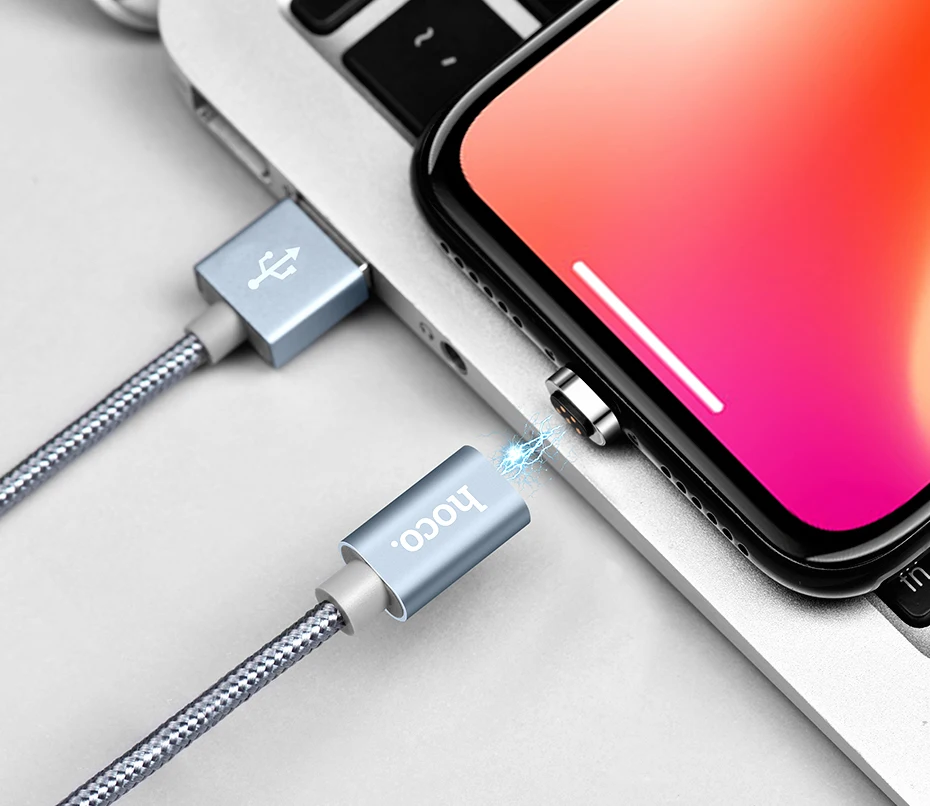 HOCO Магнитный зарядный кабель 2A Micro USB быстрая зарядка кабель для samsung Xiaomi Мобильный телефон QC3.0 Магнитный штекер зарядное устройство провод