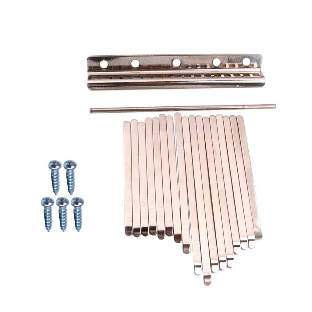 

Solid Steel Keys for 17 Note Kalimba Thumb Piano Musical Key Replacement Parts