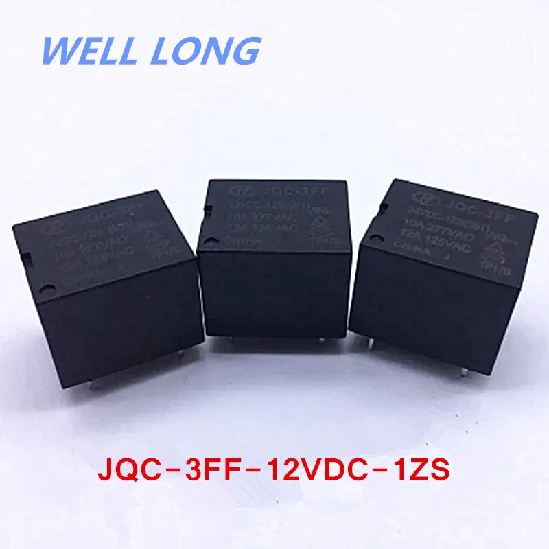 5 шт./лот Мощность реле JQC-3FF-12VDC-1ZS 12VDC 12A 5pin