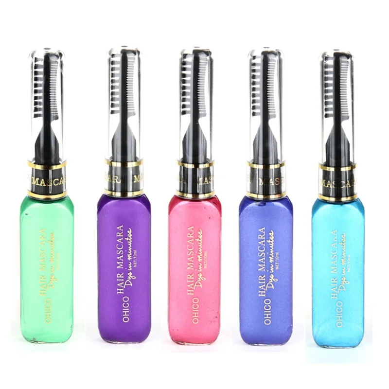 

Mutlicolor Hair Dye Color Disposable DIY Not Hurt Hair Beauty One-time Temporary Mascara Hair Cream