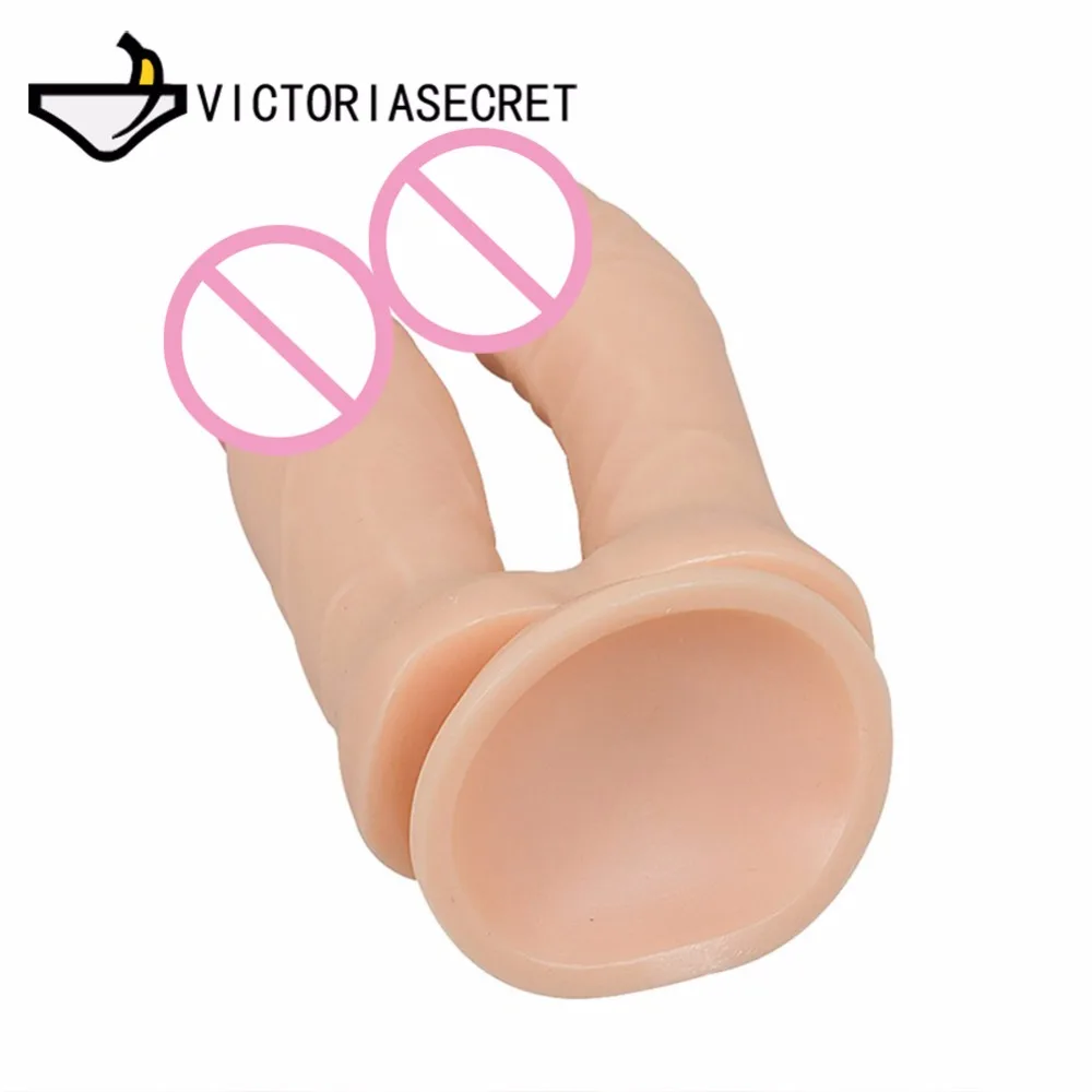 Double head Penis Big Dildo For Woman Realistic Vagina Masturbation Cock Penis Adults Toys Anal Butt Toys For Woman Sex Toy Shop