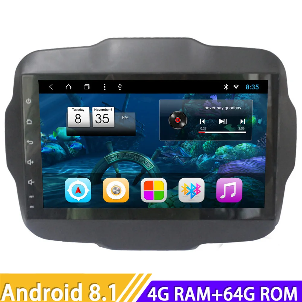 Top Roadlover Android 8.1 Car PC Multimedia Player For Jeep Renegade 2016 Stereo GPS Navigation Automagnitol Double Din Radio NO DVD 0 Top Roadlover Android 8.1 Car PC Multimedia Player For Jeep Renegade 2016 Stereo GPS Navigation Automagnitol Double Din Radio NO DVD 0