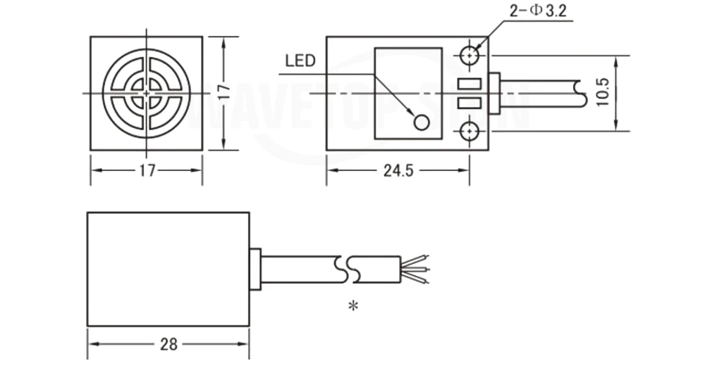 Магнитный индукционный концевой выключатель лазерного станка части TL-Q5MC1 6-36VDC