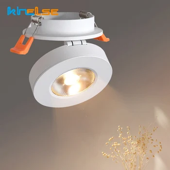 

3W/5W/7W/10W Mini LED embedded ceiling down lamp Foldable and 360 degree rotatable built in COB Spot light Recessed Downlight