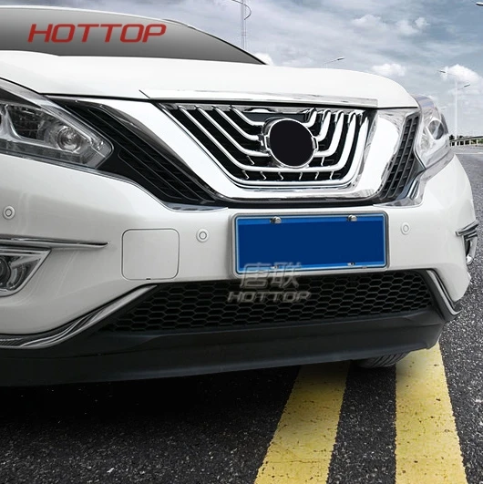 

Fit For Nissan Murano 2017 2018 Front Lower Grille Mesh Radiator Grid Grill Frame ABS Chrome