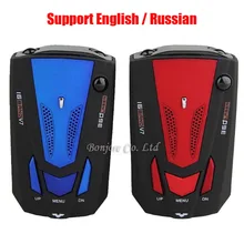 New Car Anti-Police Safty GPS Radar Detector Voice Alert Laser V7 LED Blue/ Red BG, Free Shipping new car radar detectors with gps database update v7 russian voice alert karadar anti laser radar detector led display