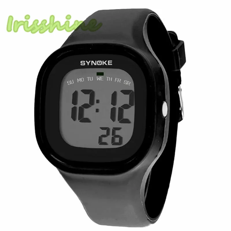 Irisshine i0325 Unisex watches Silicone LED Light Digital Sport Wrist Watch Kid Women Girl Men Boy gift