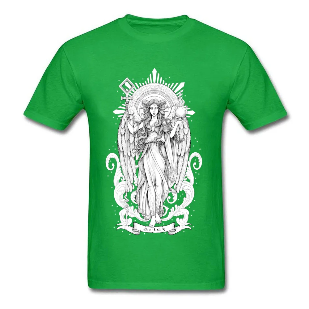 Printed aries zodiac sign Boy T-Shirt New Design Summer Short Sleeve O Neck 100% Cotton Tops Shirts Fashionable Sweatshirts aries zodiac sign green