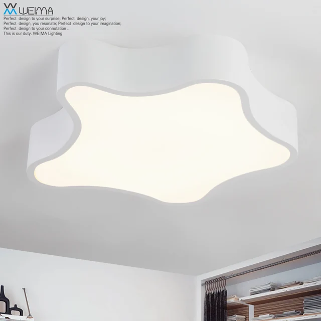 Cheap Wilma shaped ceiling lighting lamp bedroom modern minimalist personalized restaurant room remote control study
