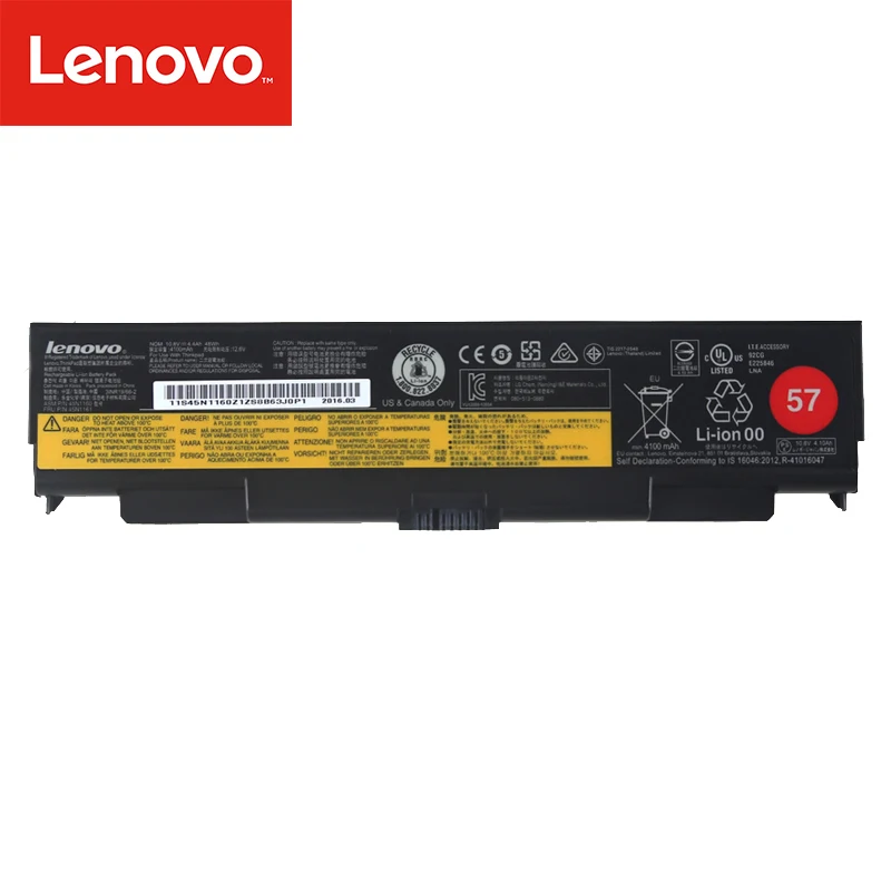 Аккумулятор для ноутбука lenovo ThinkPad T440P T540P W540 L440 L540 45N1144 45N1769 45N1145 45N1148 10,8 V 48Wh 6 ядро