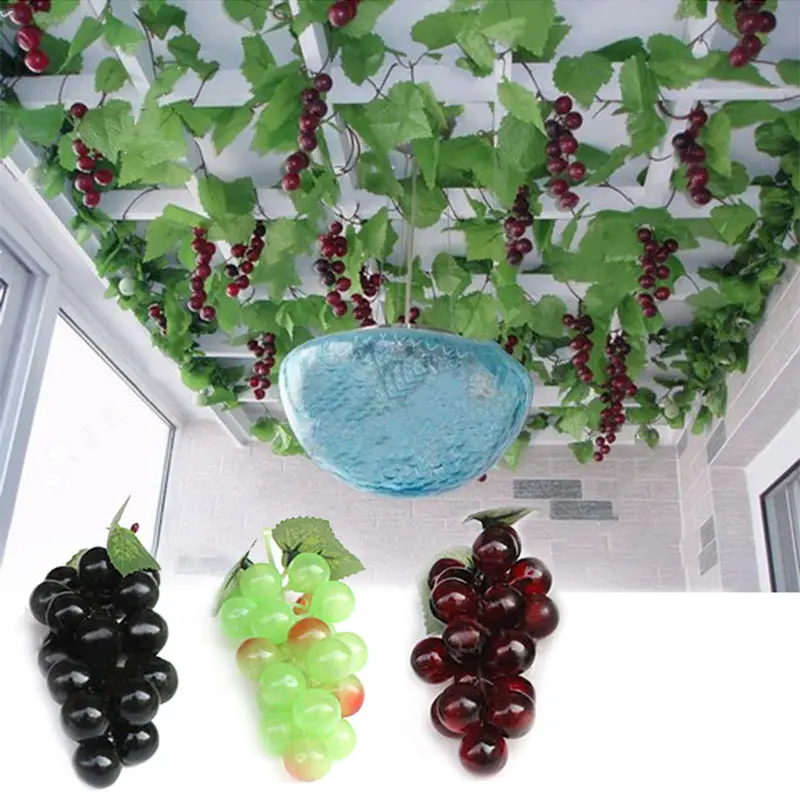 

'The Best' Bunch Lifelike Artificial Grapes Plastic Fake Decorative Fruit Food Home Decor 889