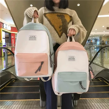 

Fashion Korean Ladies Knapsack Casual Travel Bags School Backpack Girls Classic Bagpack Black backpack Women Leisure Back Pack