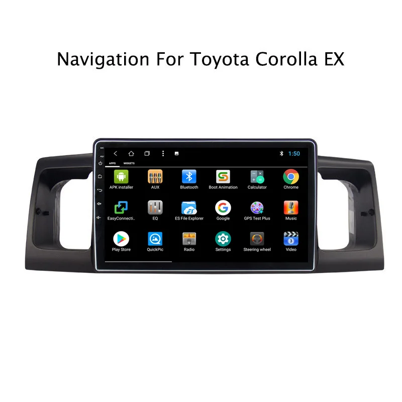 Sale NAVITOPIA 9inch 2G RAM 32G ROM Android 8.1 Car DVD Multimedia GPS Navigation for Toyota Corolla EX 2004 2005 2006 2007 2008-2013 3