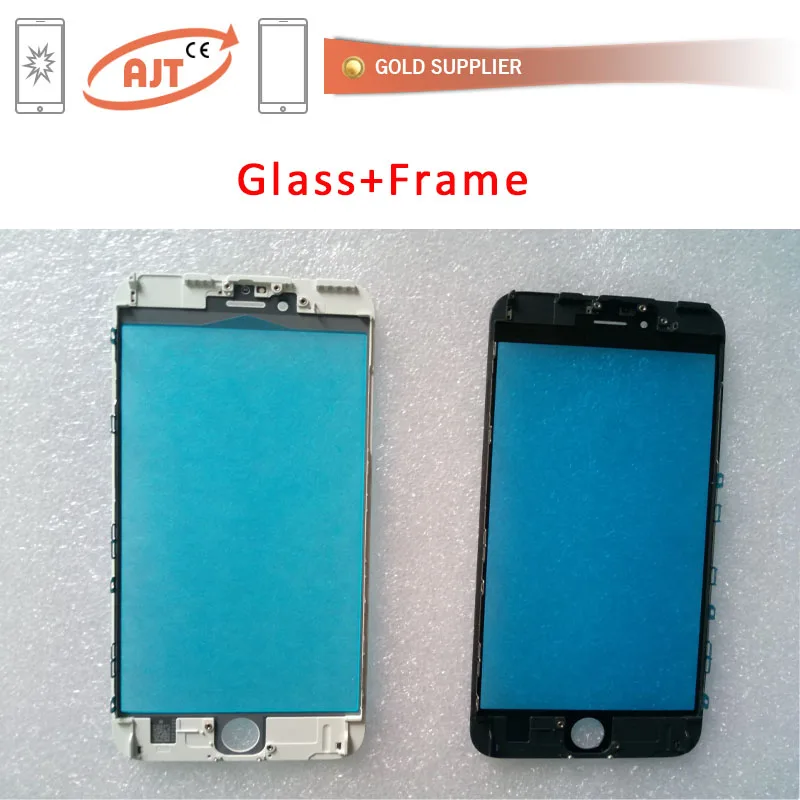 

For iphone8 for iphone8plus 10pcs/lot touch screen Cold press glass with frame for lcd repair replacement