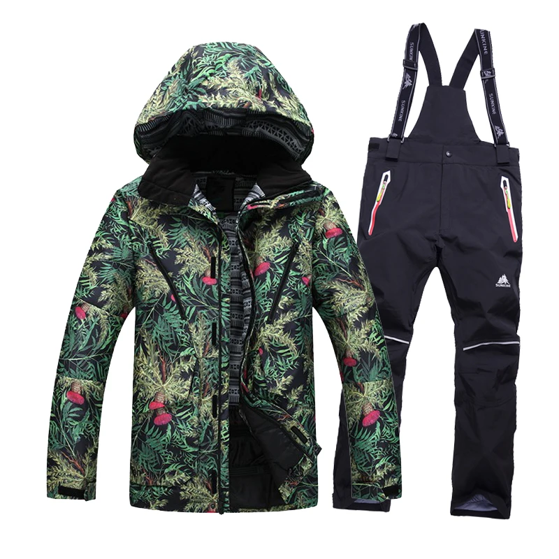 Free shipping Men Ski Jacket pants Cotton Padded Snowboard Clothes Outdoor font b skiing b font