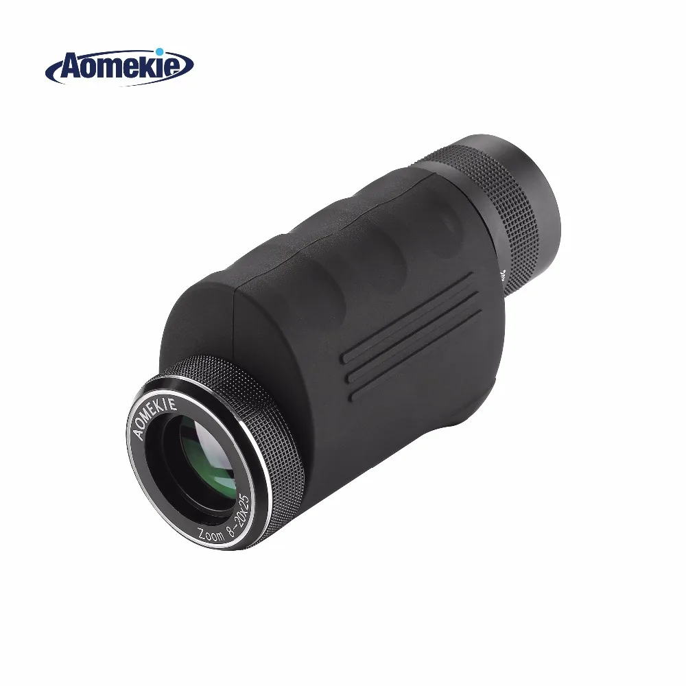 AOMEKIE 8-20X25 أحادي التكبير المدمجة HD الزجاج البصري بريزم HD الغولف مراقبة الطيور الصيد تلسكوب المحمولة الإكتشاف نطاق AOMEKIE 8-20X25 أحادي التكبير المدمجة HD الزجاج البصري بريزم HD الغولف مراقبة الطيور الصيد تلسكوب المحمولة الإكتشاف نطاق