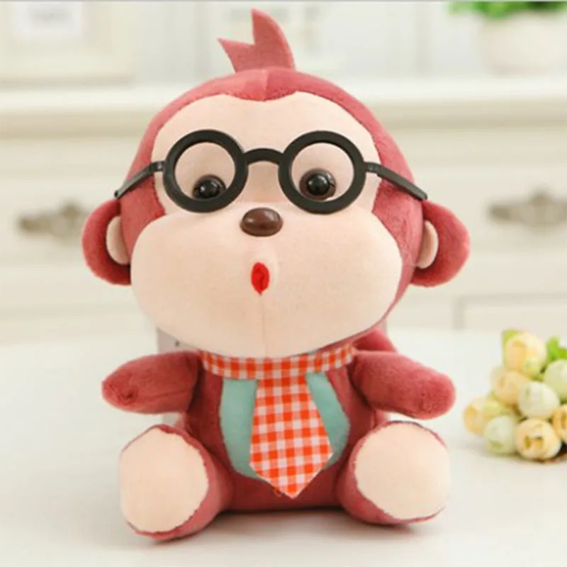 Stuffed animals plush have love toy's for children plush toy doll glasses monkey doll children's companion doll girlfriend gift Stuffed animals plush have love toy's for children plush toy doll glasses monkey doll children's companion doll girlfriend gift
