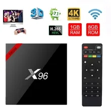 X96 X96w android 7,1 ТВ-приставка WiFi 1 ГБ 8 ГБ Amlogic 2 Гб 16 Гб S905W четырехъядерный WiFi медиаплеер смарт-ТВ-приставка Wi-Fi x96mini