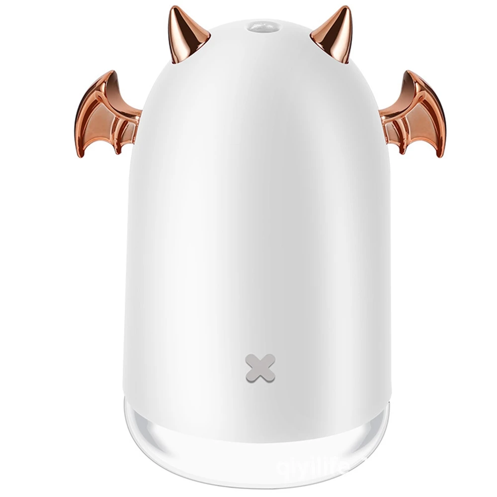 

little devil Air Humidifier Portable Cool Mist Air purification Humidifier With 7 Color LED Light Humidifier for Office/Home/Car