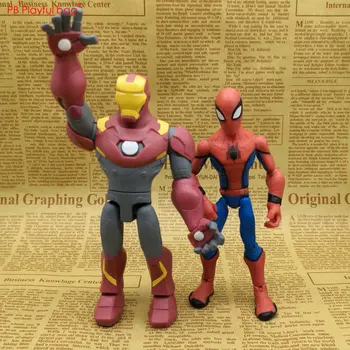 

13CM Spider hero Iron hero PVC model Toys New Action figure Movie model collections Children Toys Christmas gifts HD06