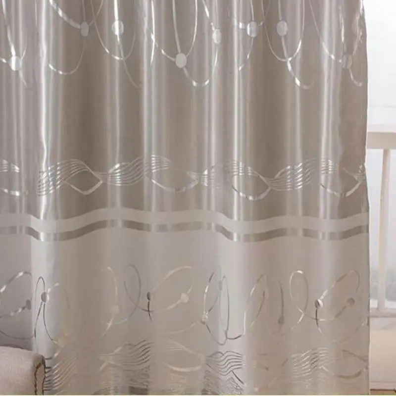 Высококачественная двухцветная Роскошная Европейская занавеска для гостиной, спальни, затемненная ткань, ткань с бронзовым геометрическим рисунком MY045#20 - Цвет: Model 2 Cloth