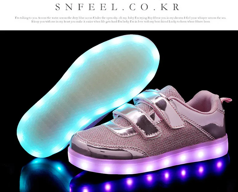 Размеры 25-37, светящиеся кроссовки с зарядкой от usb, Детские светящиеся кроссовки для мальчиков и девочек, детские красовки со светящейся подошвой, светодиодные Тапочки